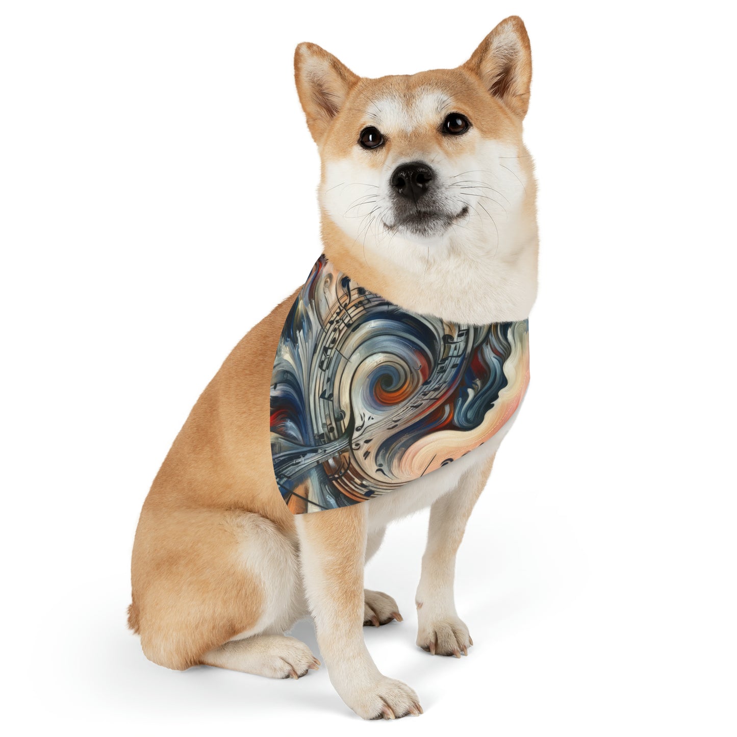 Symphonic Empathic Swirls Pet Bandana Collar