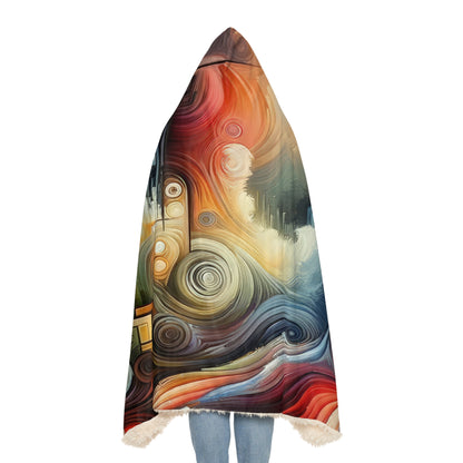 Tuning Essence Abstract Snuggle Blanket