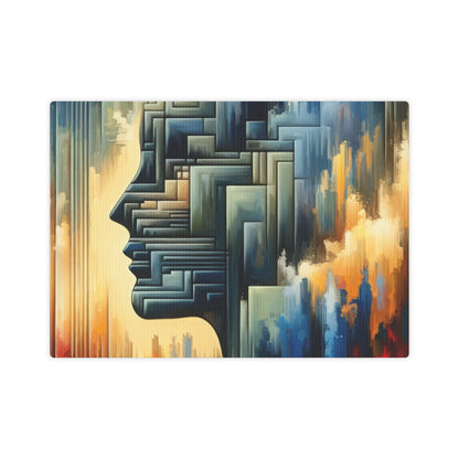 Abstract Geometric Boundaries Canvas Photo Tile