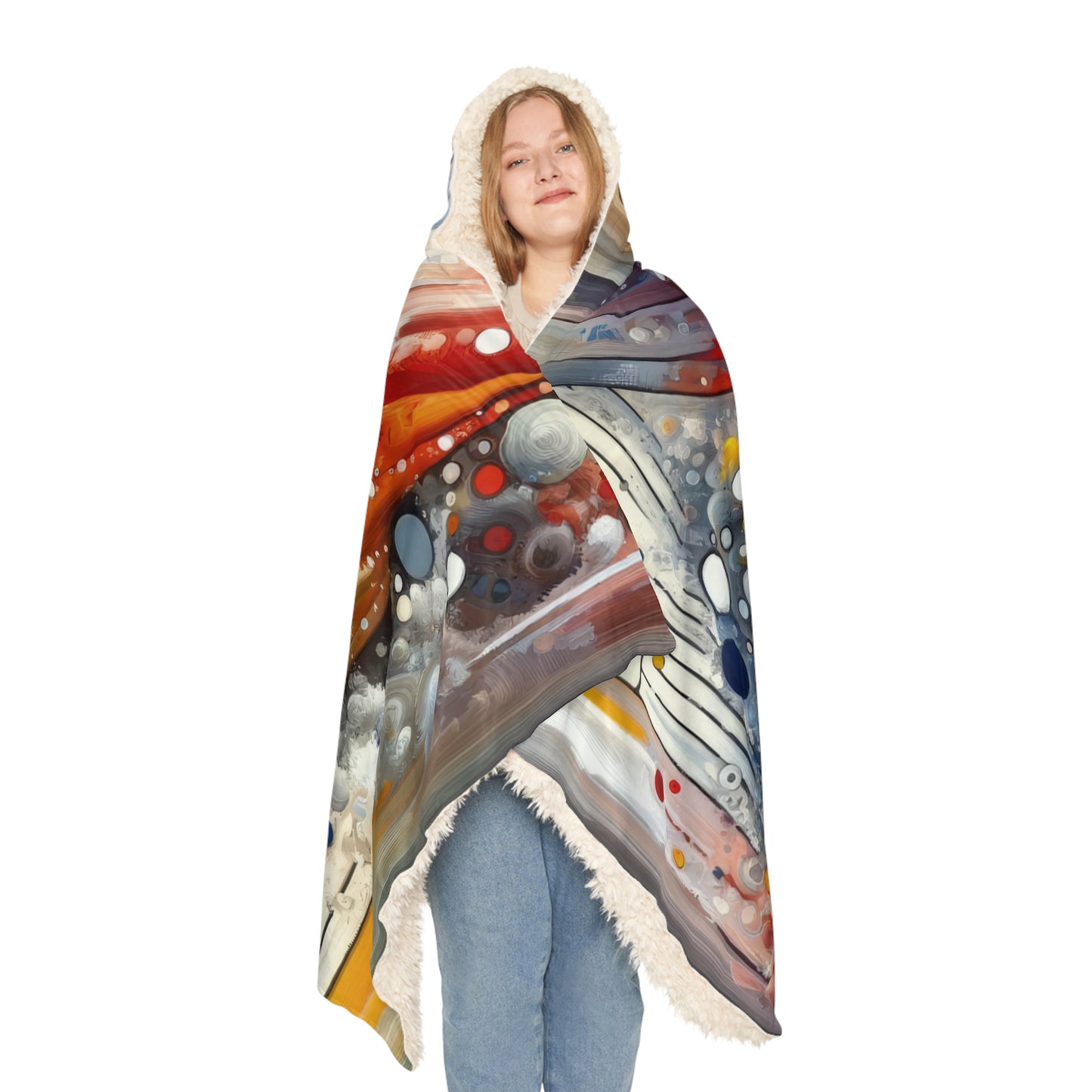 Harmonic Swirl Elegance Snuggle Blanket