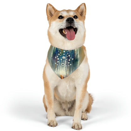 Tachism Digital Escape Pet Bandana Collar