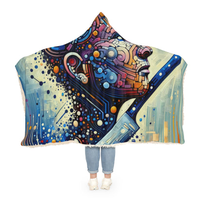 Digital Carving Abstract Snuggle Blanket