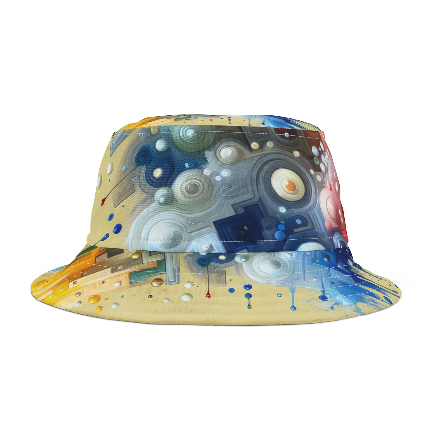 Connected Chromatic Tachism Bucket Hat (AOP)