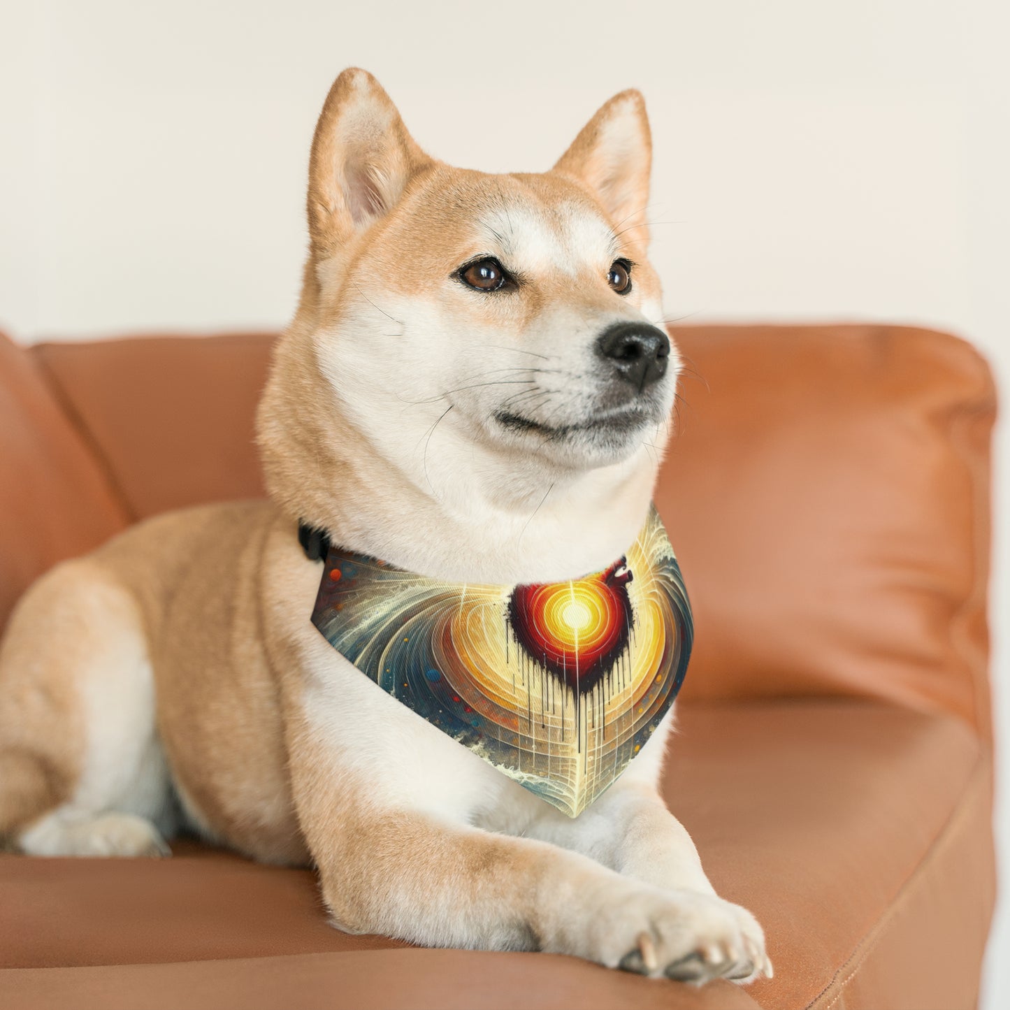 Awakened Heart Waves Pet Bandana Collar
