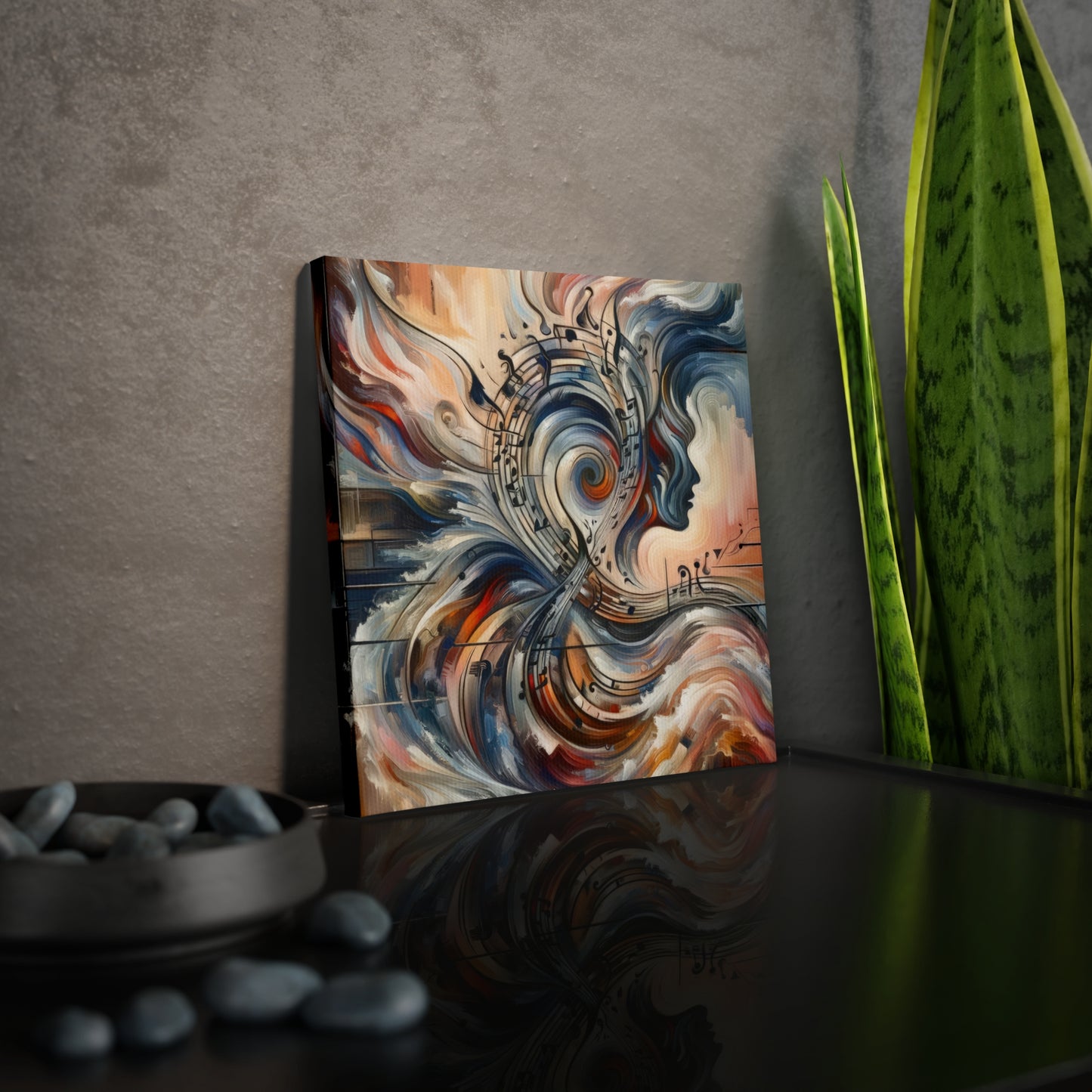Symphonic Empathic Swirls Canvas Photo Tile