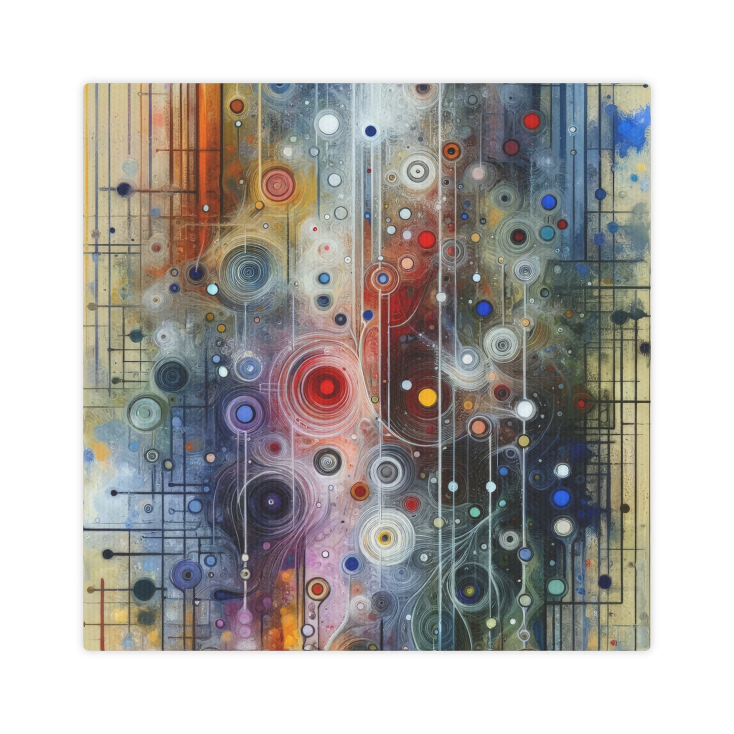 Awakenings Interconnectedness Tachism Canvas Photo Tile