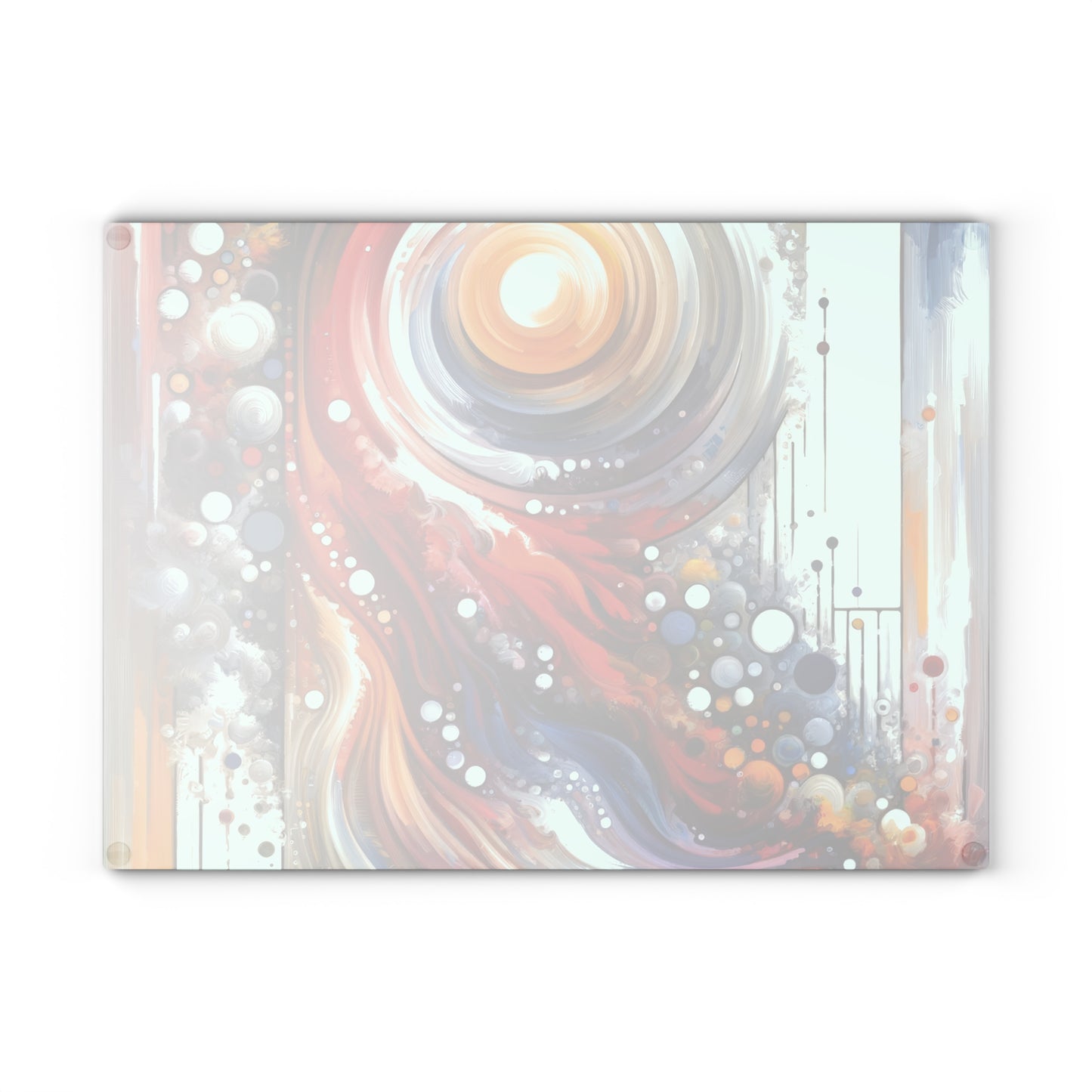 Harmonic Swirl Elegance Glass Cutting Board