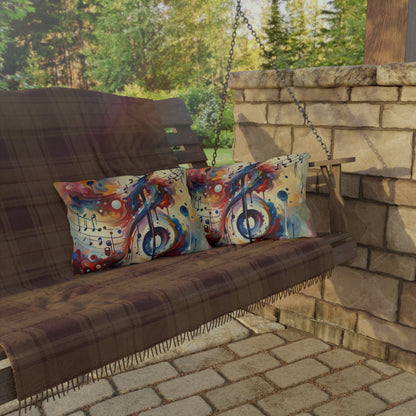 Harmonizing Melody Life Outdoor Pillows