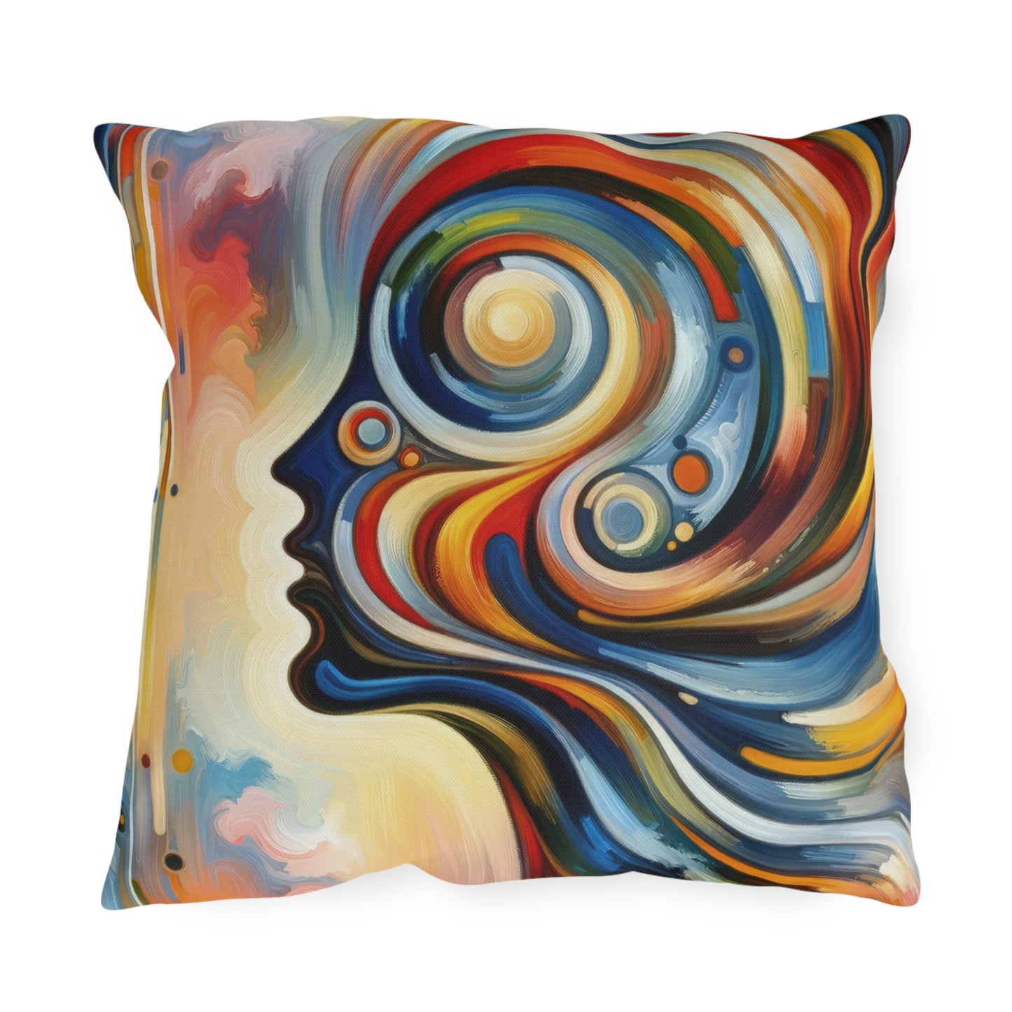 Transformative Harmonic Tachism Outdoor Pillows
