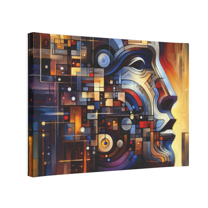 Reflective Tachism Shield Canvas Photo Tile