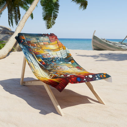 Reflective Habitation Art Beach Towel