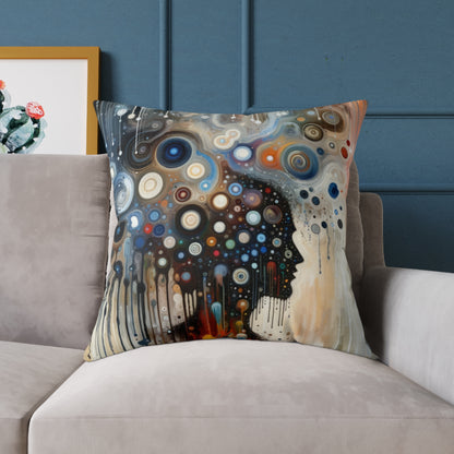 Universal Personal Tachism Spun Polyester Pillow