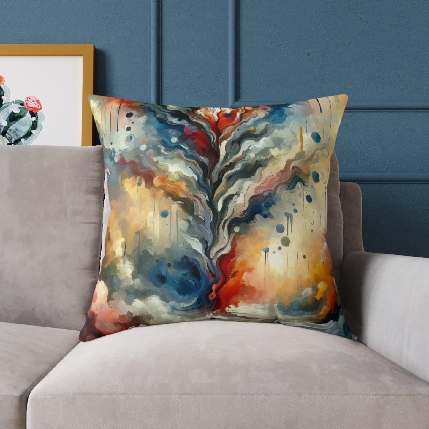 Abstract Forgiveness Offering Spun Polyester Pillow