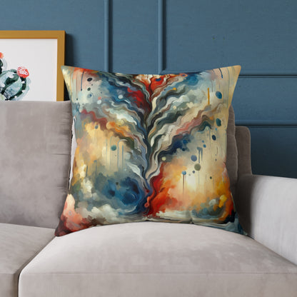 Abstract Forgiveness Offering Spun Polyester Pillow