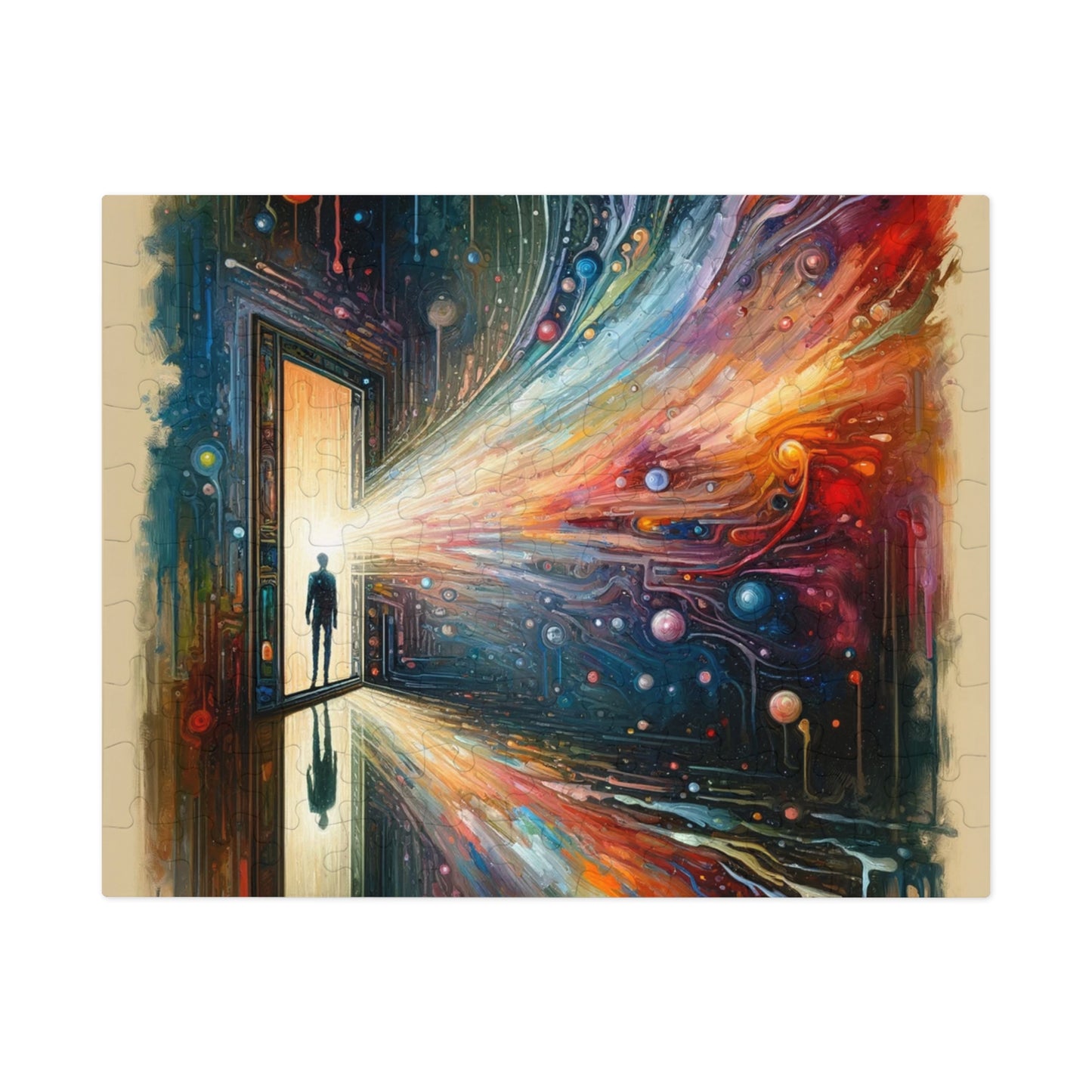 Mirror Wholeness Tachism Jigsaw Puzzle (30, 110, 252, 500,1000-Piece)