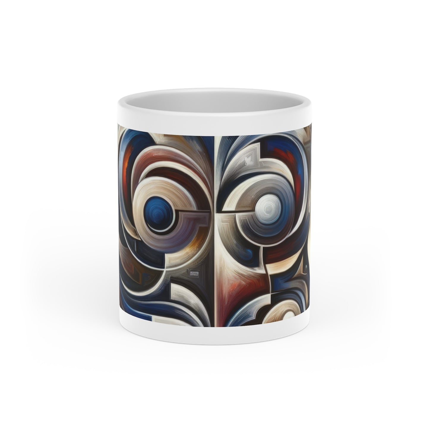 Wisdom Confluence Tachism Heart-Shaped Mug