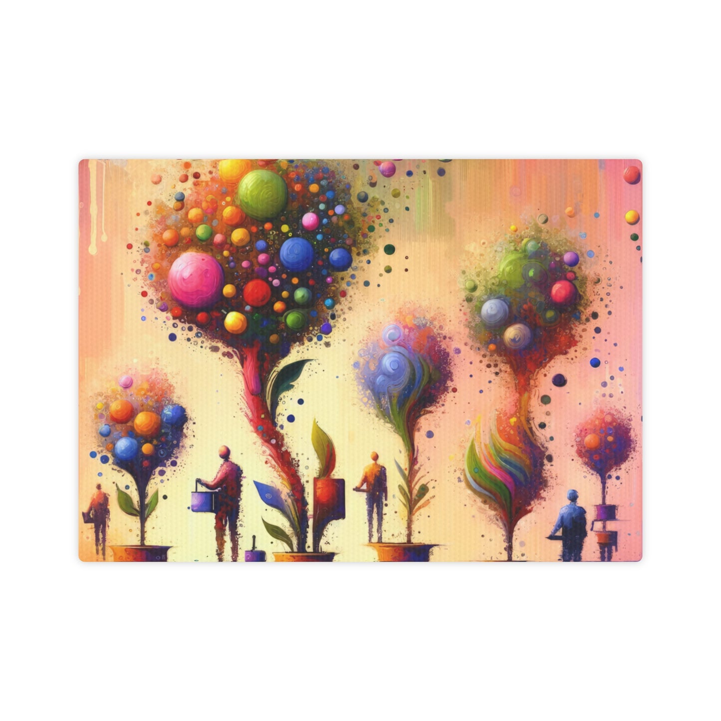 Vibrant Digital Arboriculture Canvas Photo Tile