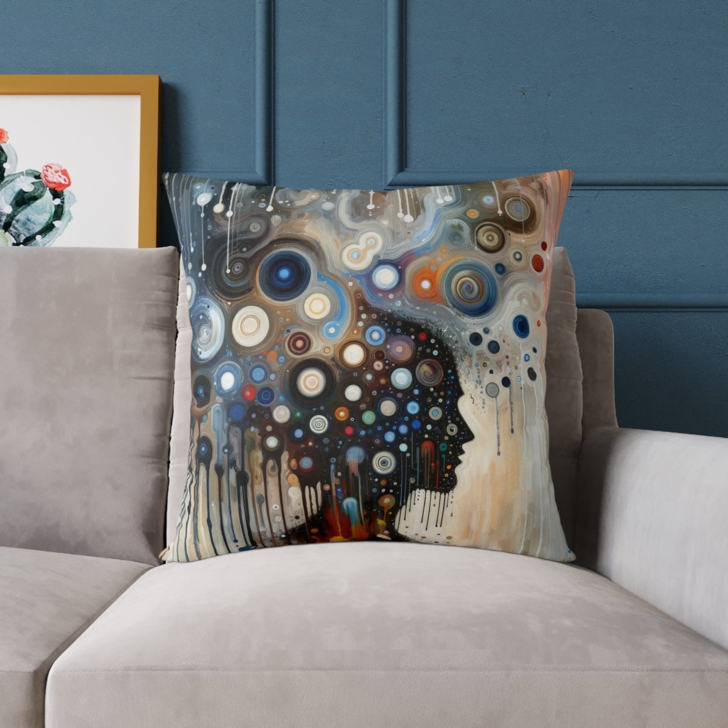 Universal Personal Tachism Spun Polyester Pillow