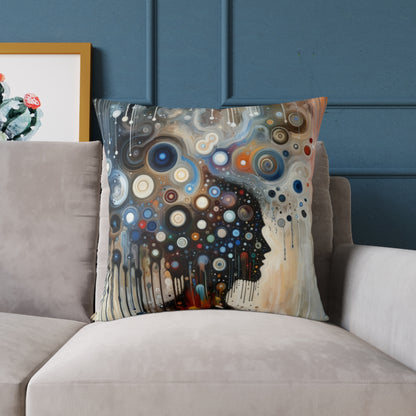 Universal Personal Tachism Spun Polyester Pillow