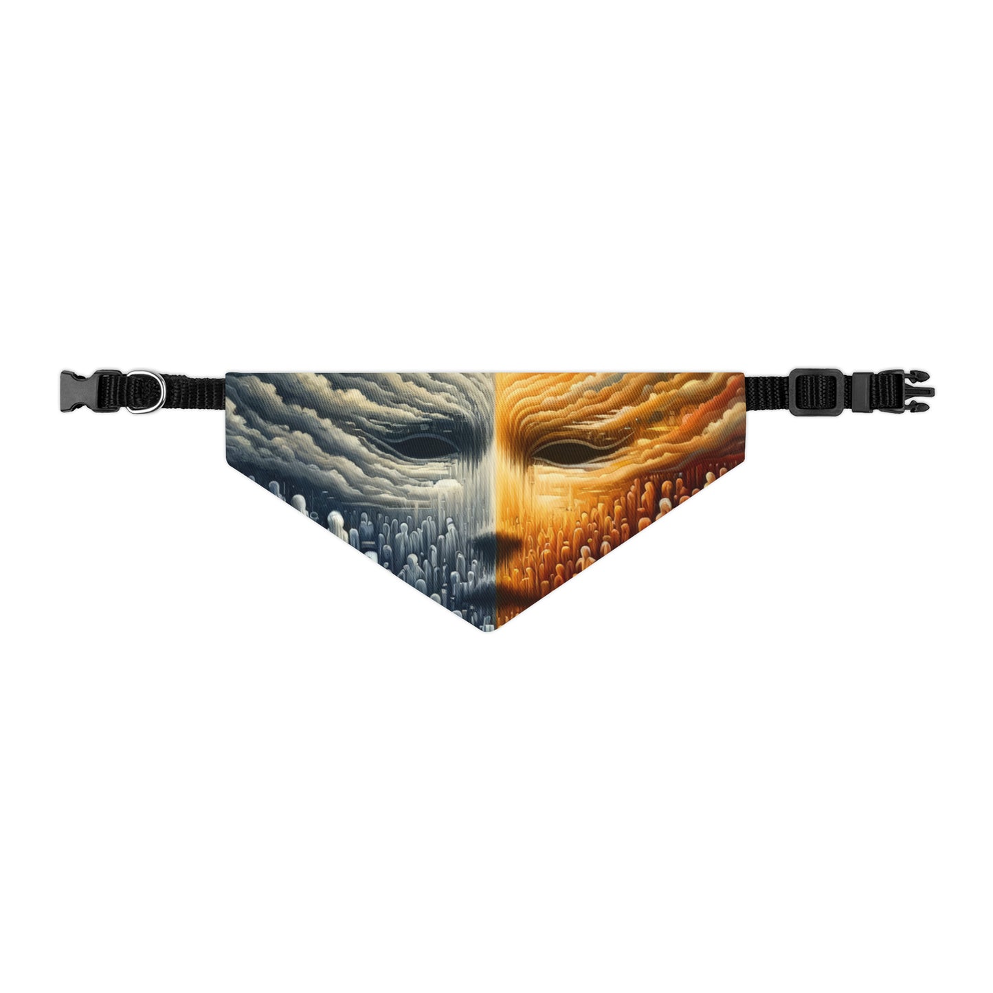 Subdued Revolutionary Currents Pet Bandana Collar