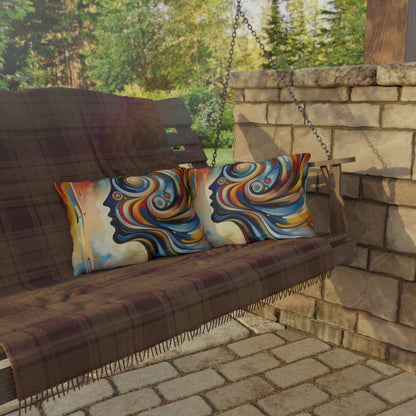 Transformative Harmonic Tachism Outdoor Pillows