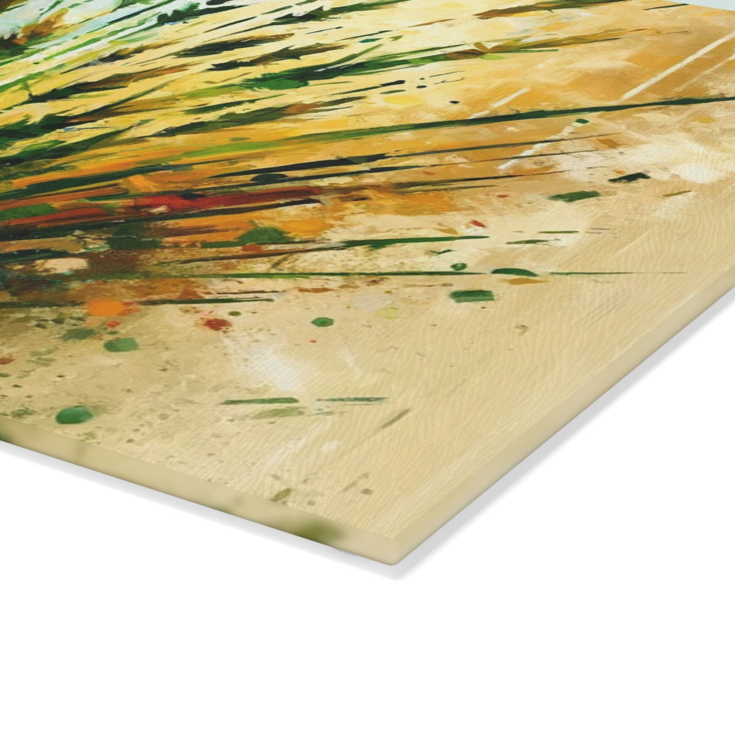 Grass Testament Change Glass Cutting Board