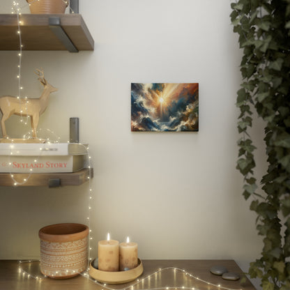 Tumultuous Sea Enlightenment Canvas Photo Tile