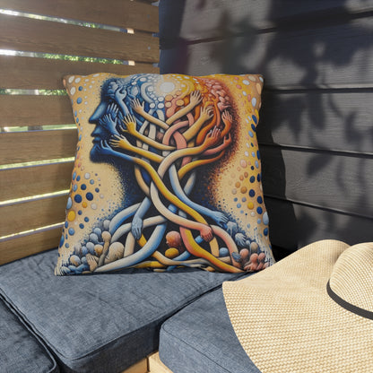 Unveiling Inner Essence Outdoor Pillows