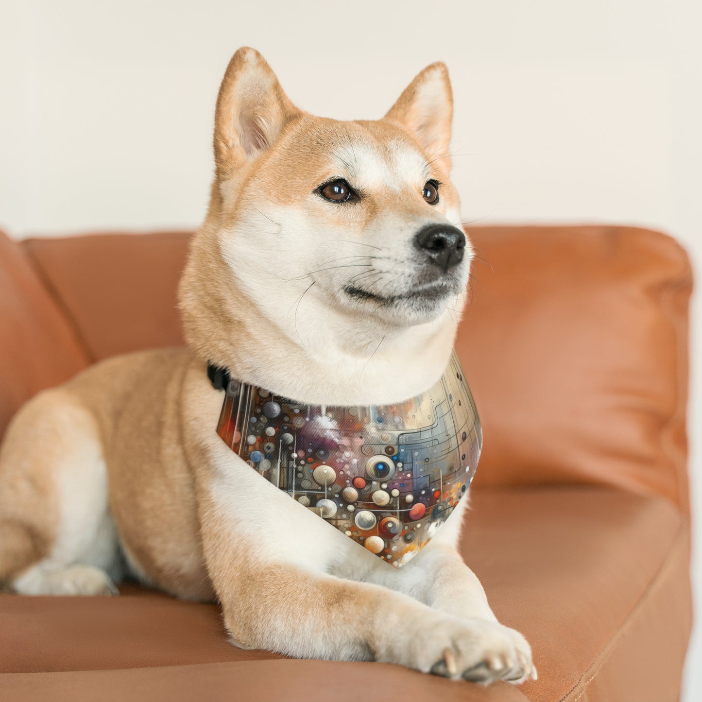 Abstract Mechanical Harmony Pet Bandana Collar