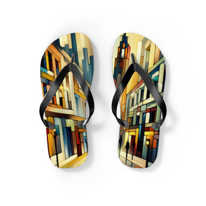 Cobbled Rhythm Heartbeat Flip Flops