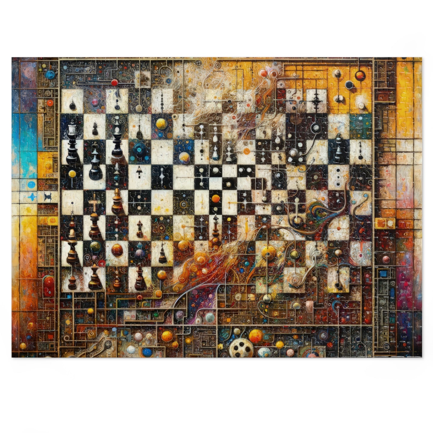 Cosmic Chess Integration Jigsaw Puzzle (30, 110, 252, 500,1000-Piece)