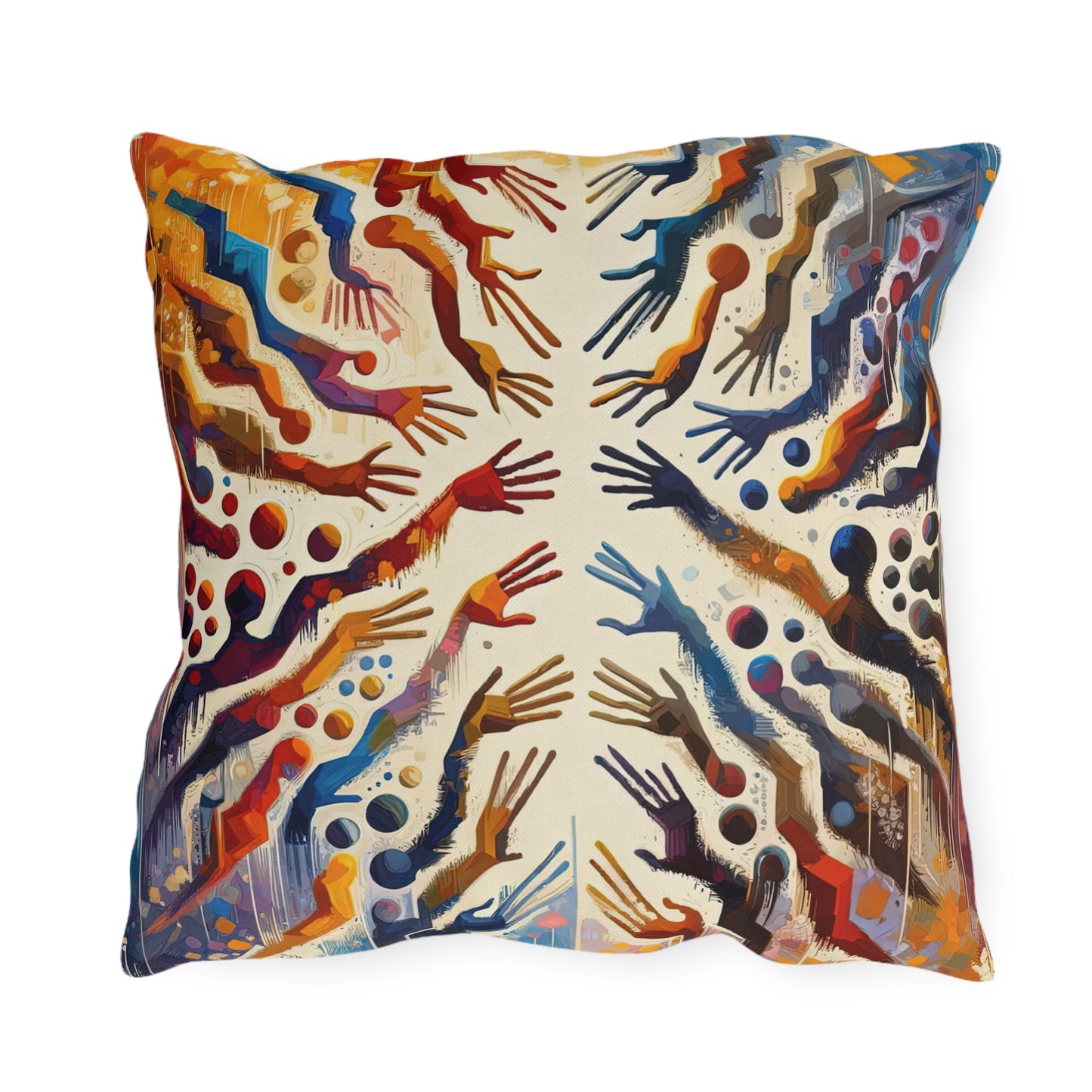 Architects Wisdom Tachism Outdoor Pillows
