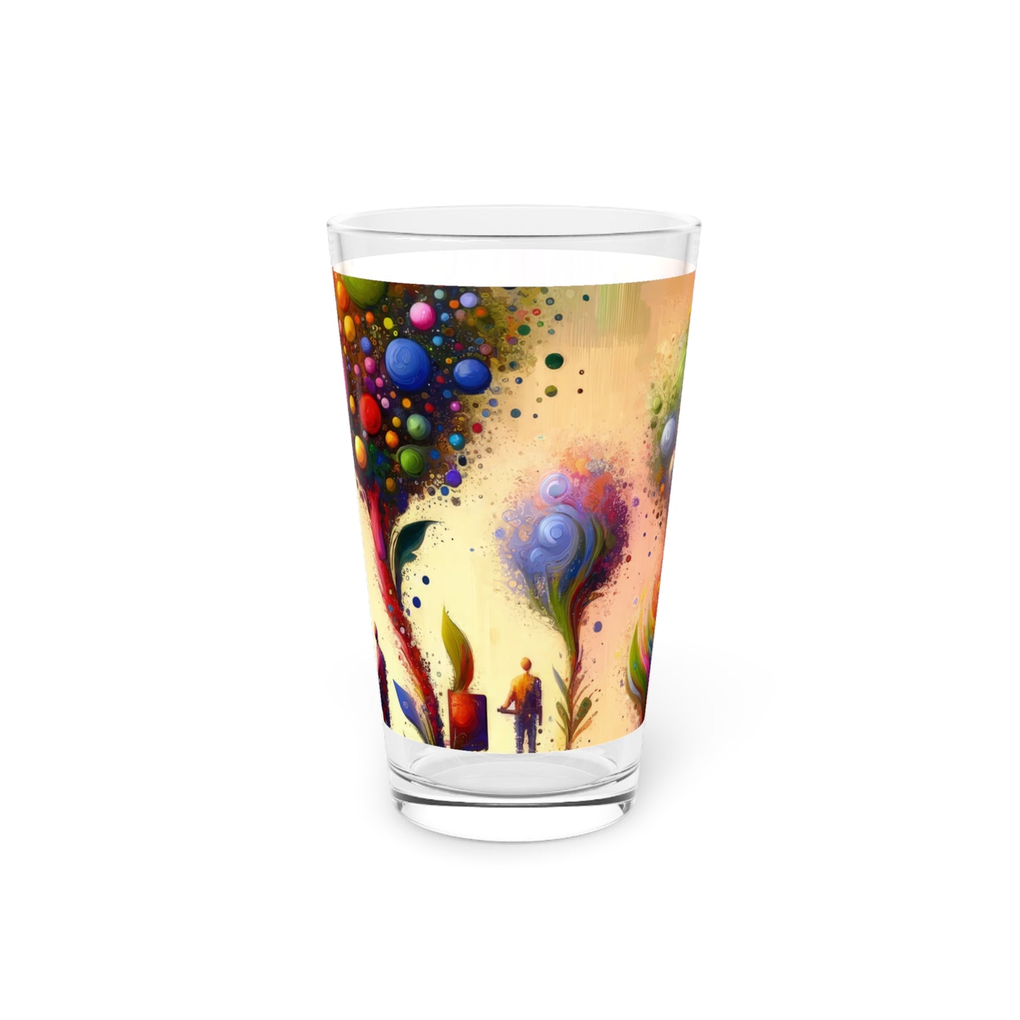 Vibrant Digital Arboriculture Pint Glass, 16oz