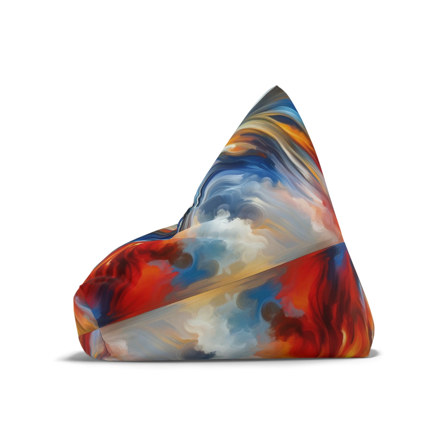Convergent Abstract Unity Bean Bag Chair Cover