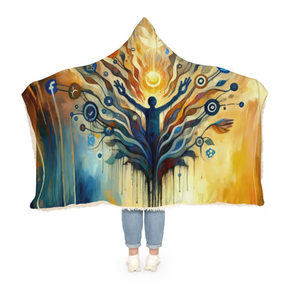 Reflective Digital Meditation Snuggle Blanket