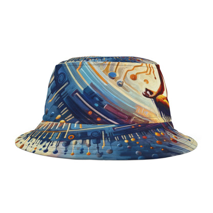 Meditative Technological Fusion Bucket Hat (AOP)