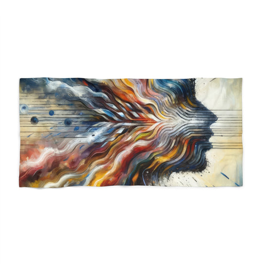 Empathetic Awakening Dynamic Beach Towel