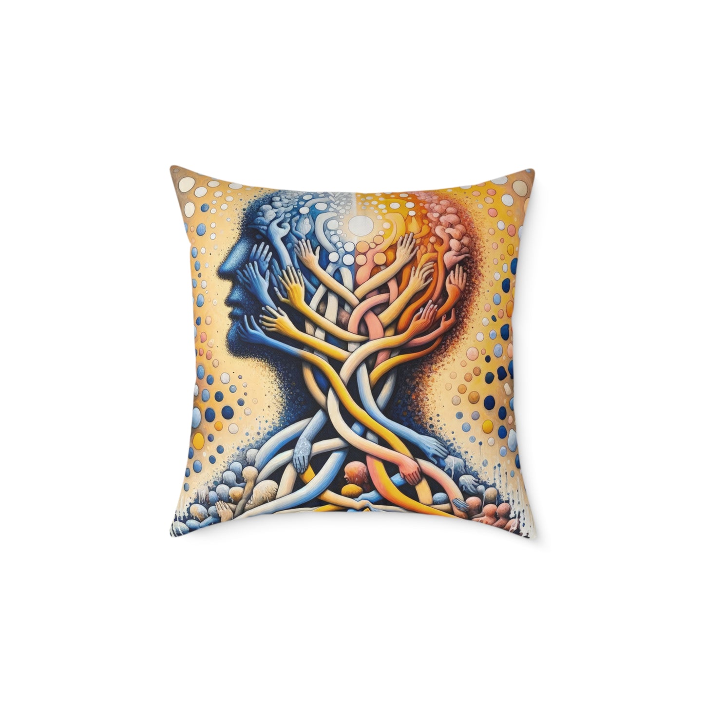 Unveiling Inner Essence Spun Polyester Pillow