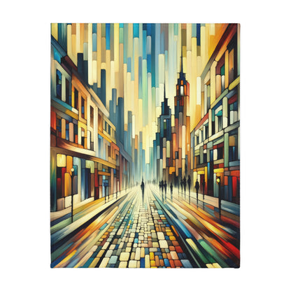 Cobbled Rhythm Heartbeat Velveteen Microfiber Blanket (Two-sided print)