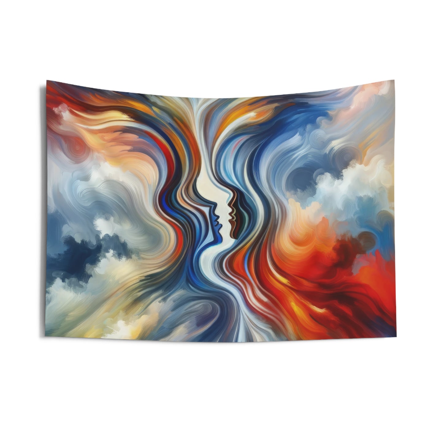 Convergent Abstract Unity Indoor Wall Tapestries
