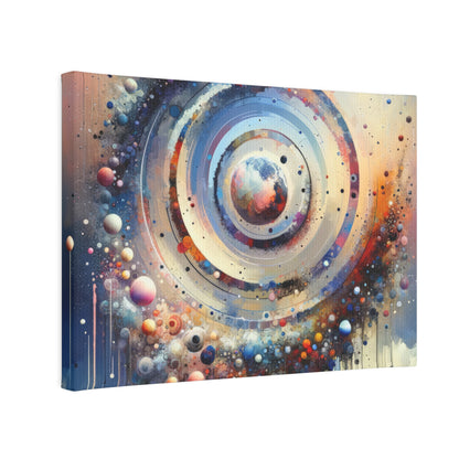 Conscious Rings Tachism Canvas Photo Tile