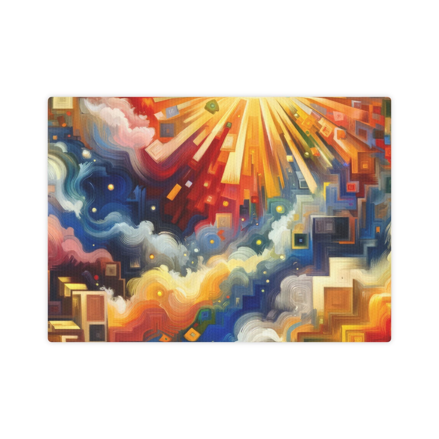 Abundant Resources Burst Canvas Photo Tile
