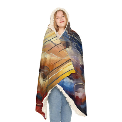 Presence Anchored Tachism Snuggle Blanket