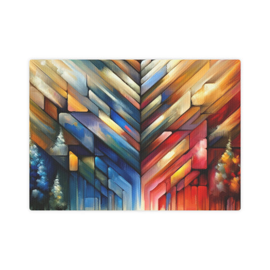 Anchored Tenets Abstraction Canvas Photo Tile