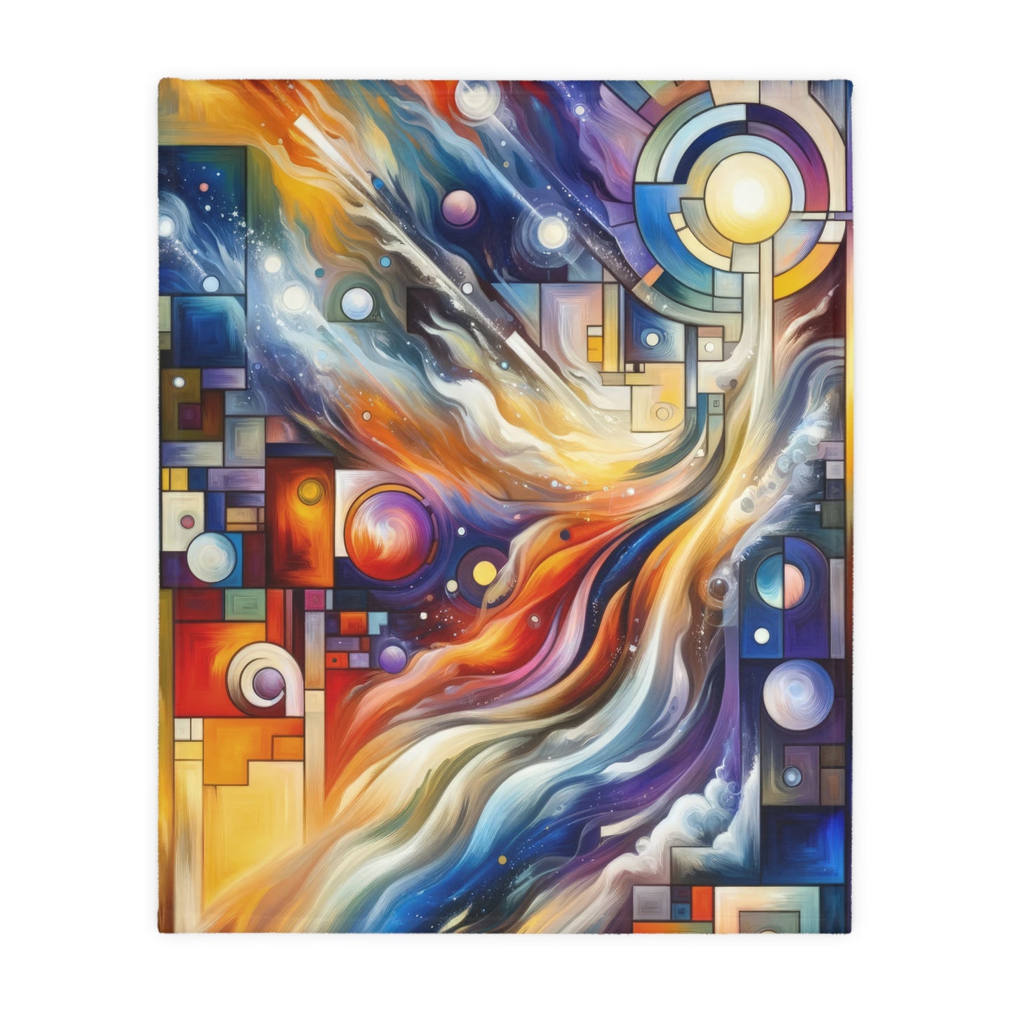 Cosmic Tachism Alchemy Velveteen Microfiber Blanket (Two-sided print)