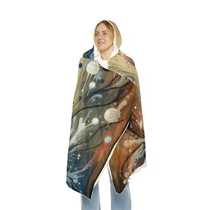 Empathic Connection Tachism Snuggle Blanket