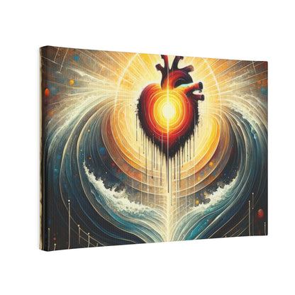 Awakened Heart Waves Canvas Photo Tile