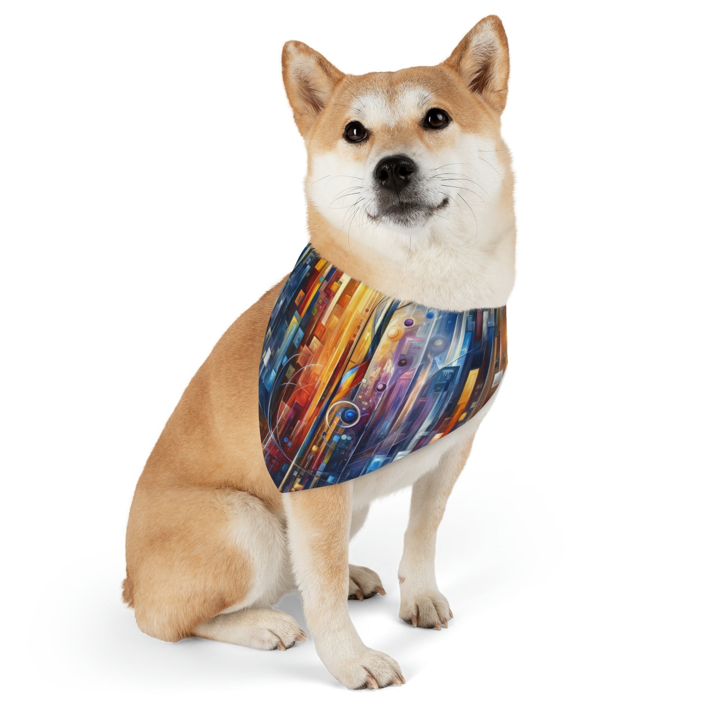 Symphonic Glass Resonance Pet Bandana Collar