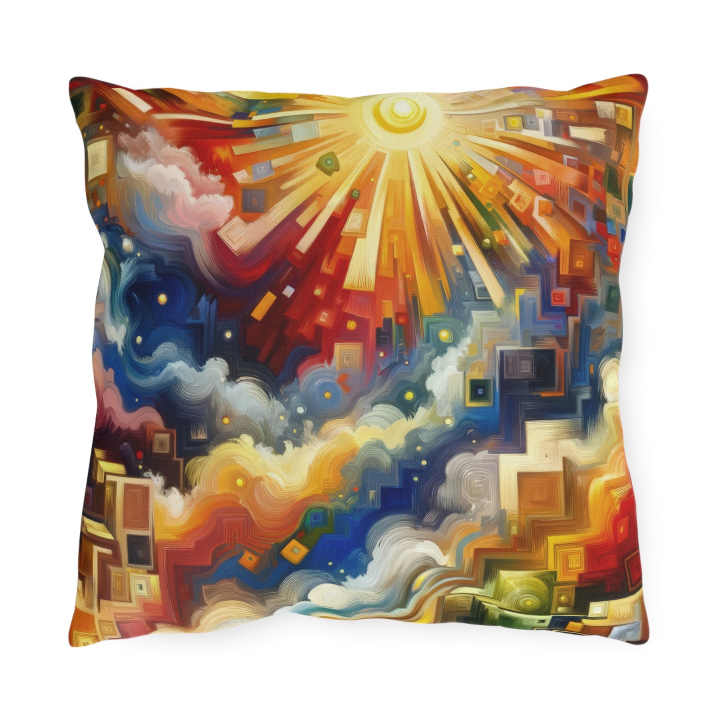 Abundant Resources Burst Outdoor Pillows