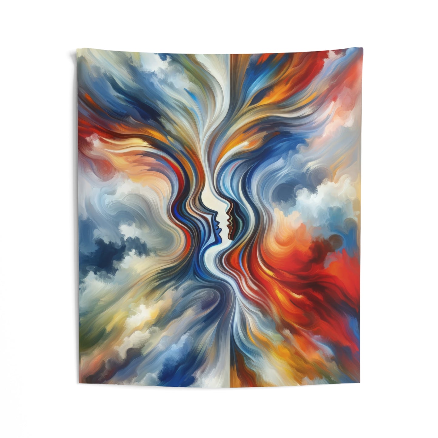 Convergent Abstract Unity Indoor Wall Tapestries